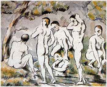 "Badende Männer" von Paul Cezanne (1839-1906)