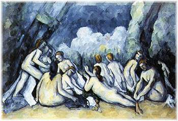 "Die großen Badenden" von Paul Cezanne (1839-1906)
